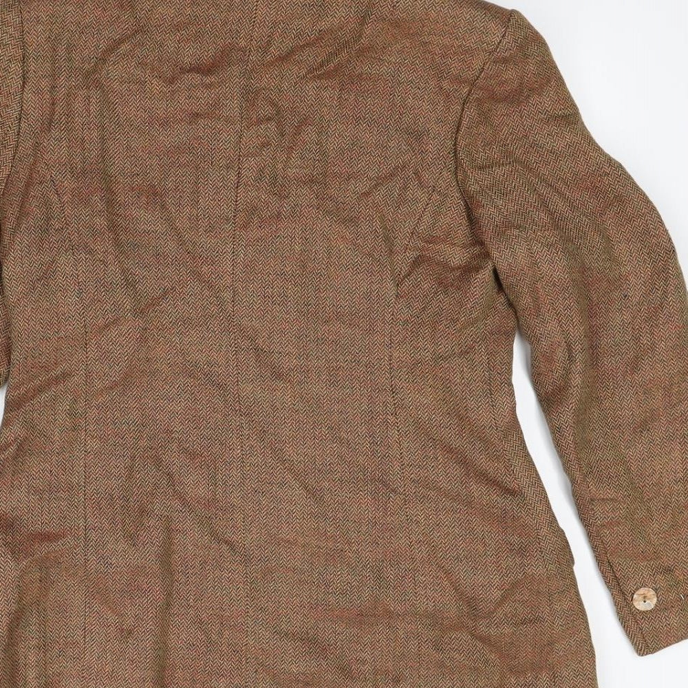 Phase Eight Womens Brown Jacket Blazer Size 12 - Shoulder Pads