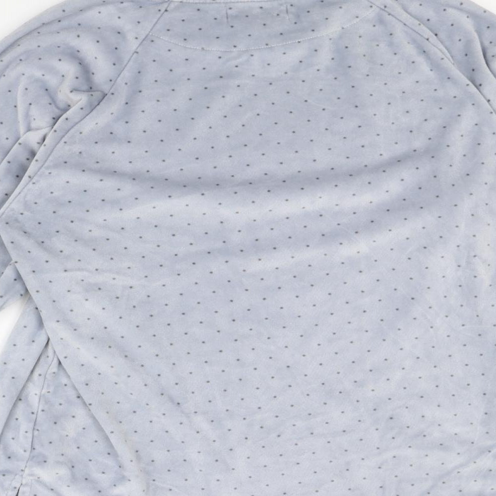 Love To Lounge Womens Blue Polka Dot Rayon Babydoll Pyjama Top Size S