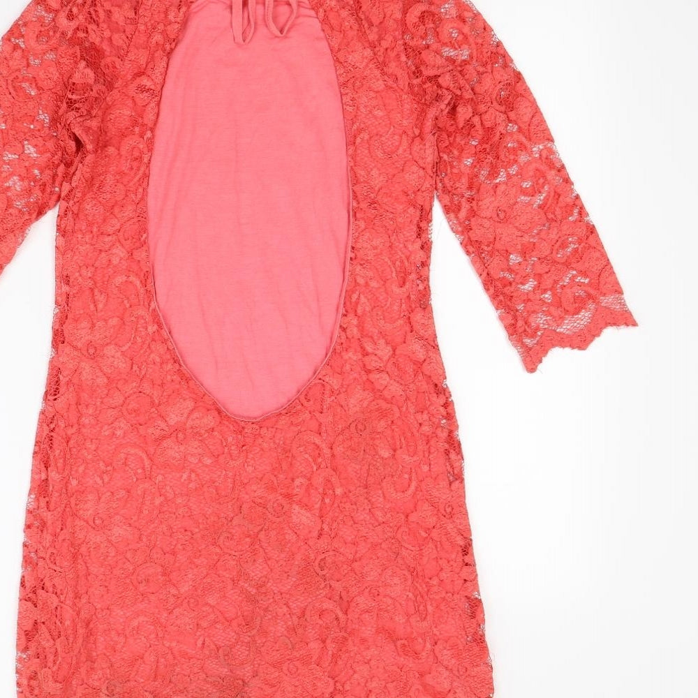 Preworn Womens Pink Mini Size 12