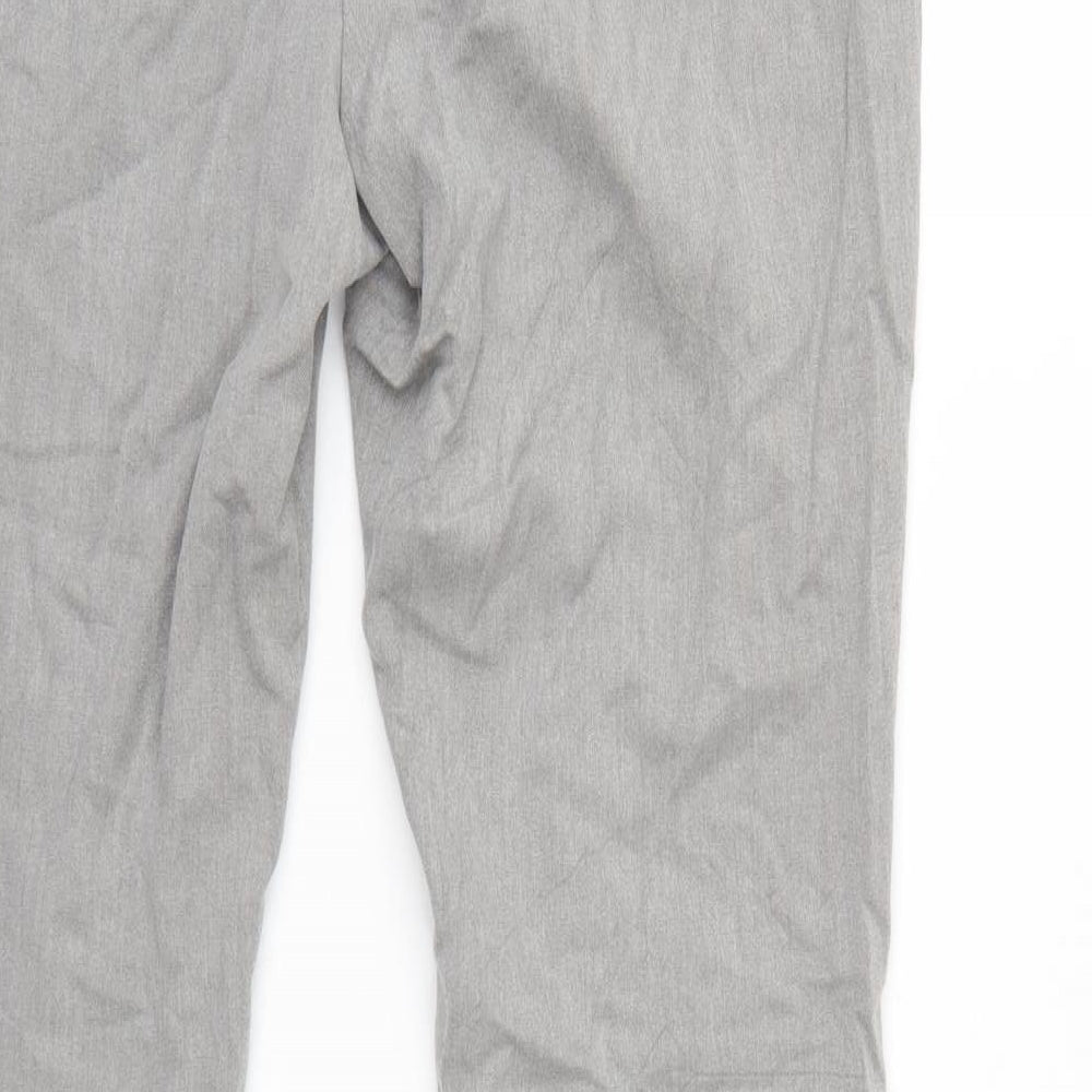 Marks & Spencer Womens Grey Trousers Size 12 L27 in