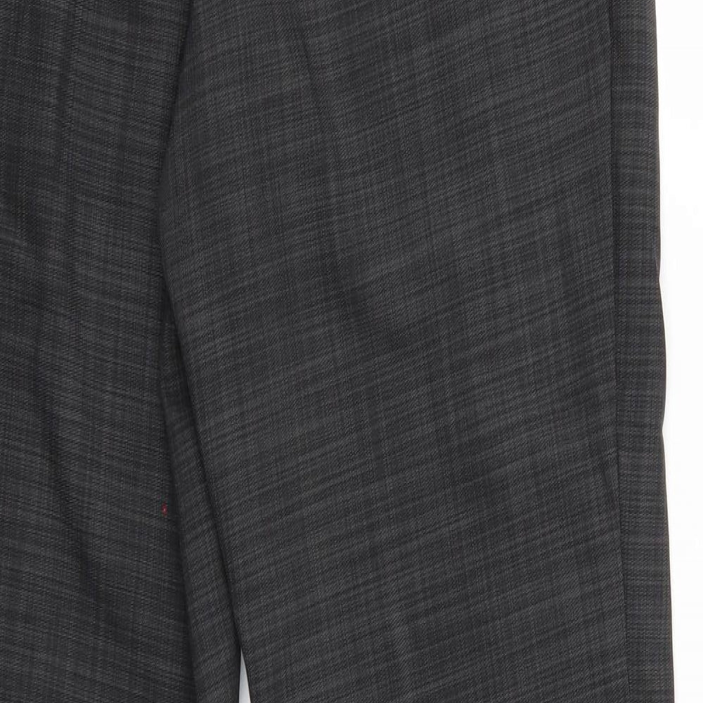 Marks & Spencer Womens Grey Trousers Size 10 L26 in - Elastic Waist
