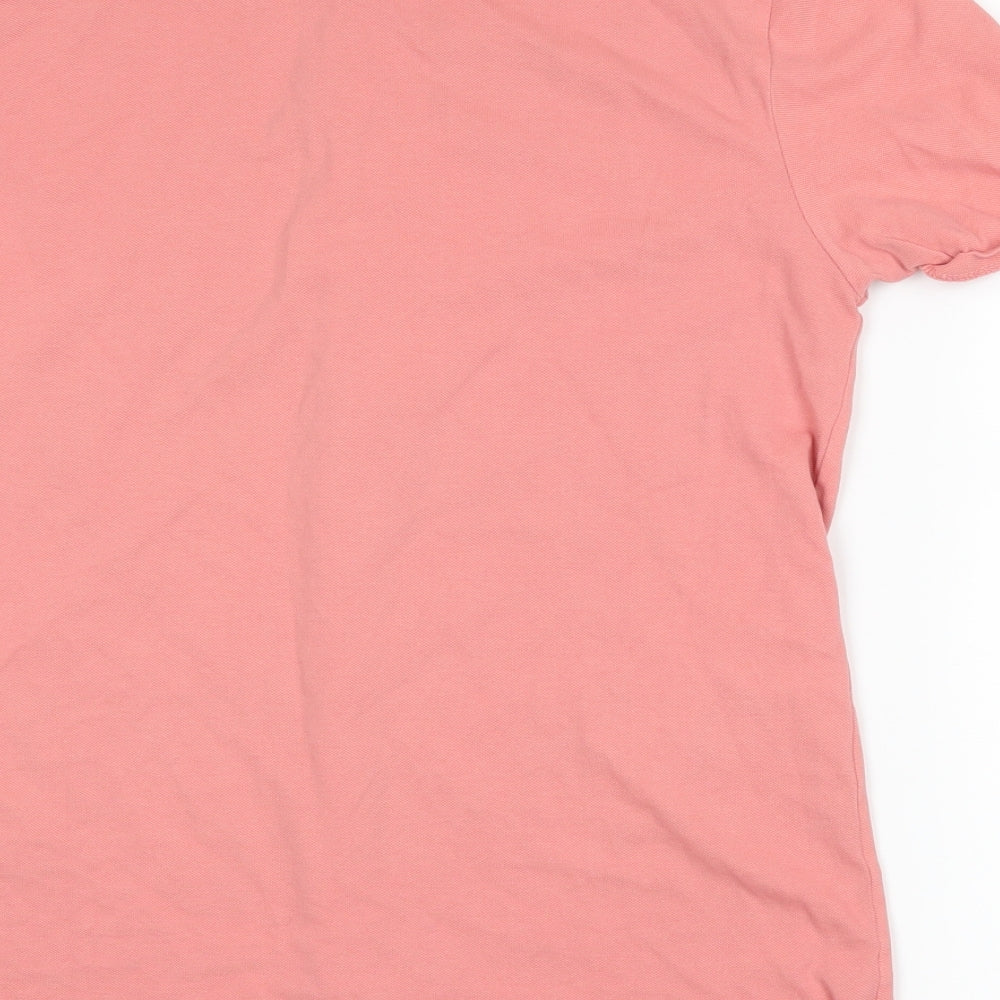 River Island Mens Pink Button-Up Size M