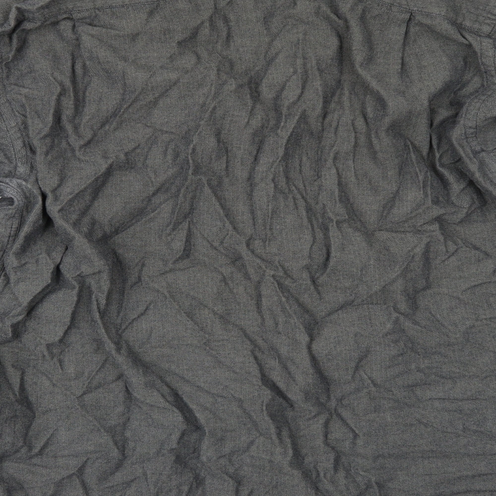 Marks & Spencer Mens Grey Button-Up Size 16