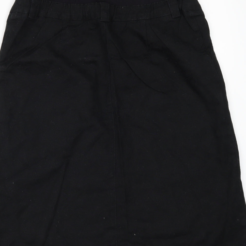 2 in 1 Womens Black A-Line Skirt Size 34 in - MATERNITY
