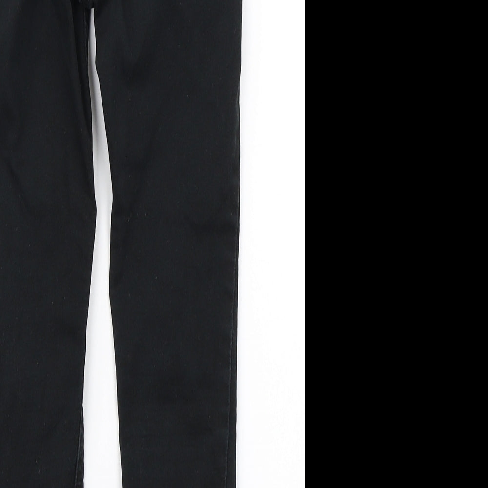 NEXT Girls Black Denim Skinny Jeans Size 6 Years - High Waist