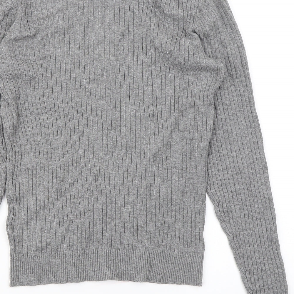 Divided Womens Grey Knit Pullover Jumper Size XS