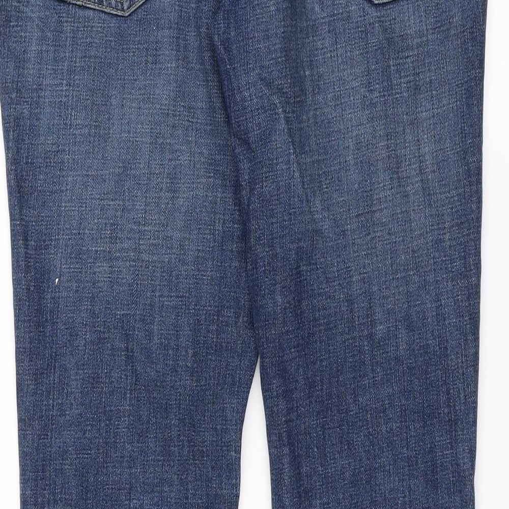 Gap Womens Black Denim Straight Jeans Size 8 L30 in