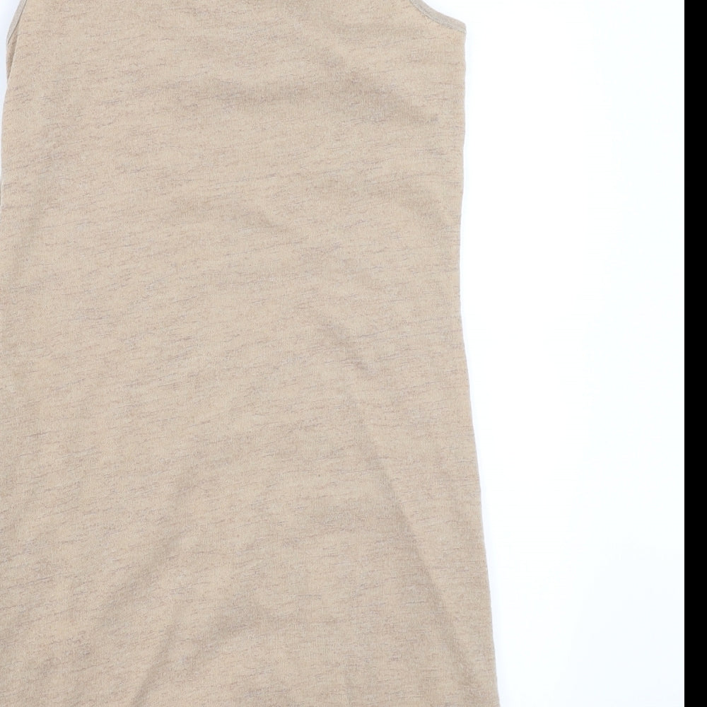 Rage Womens Beige Bodycon Size 14