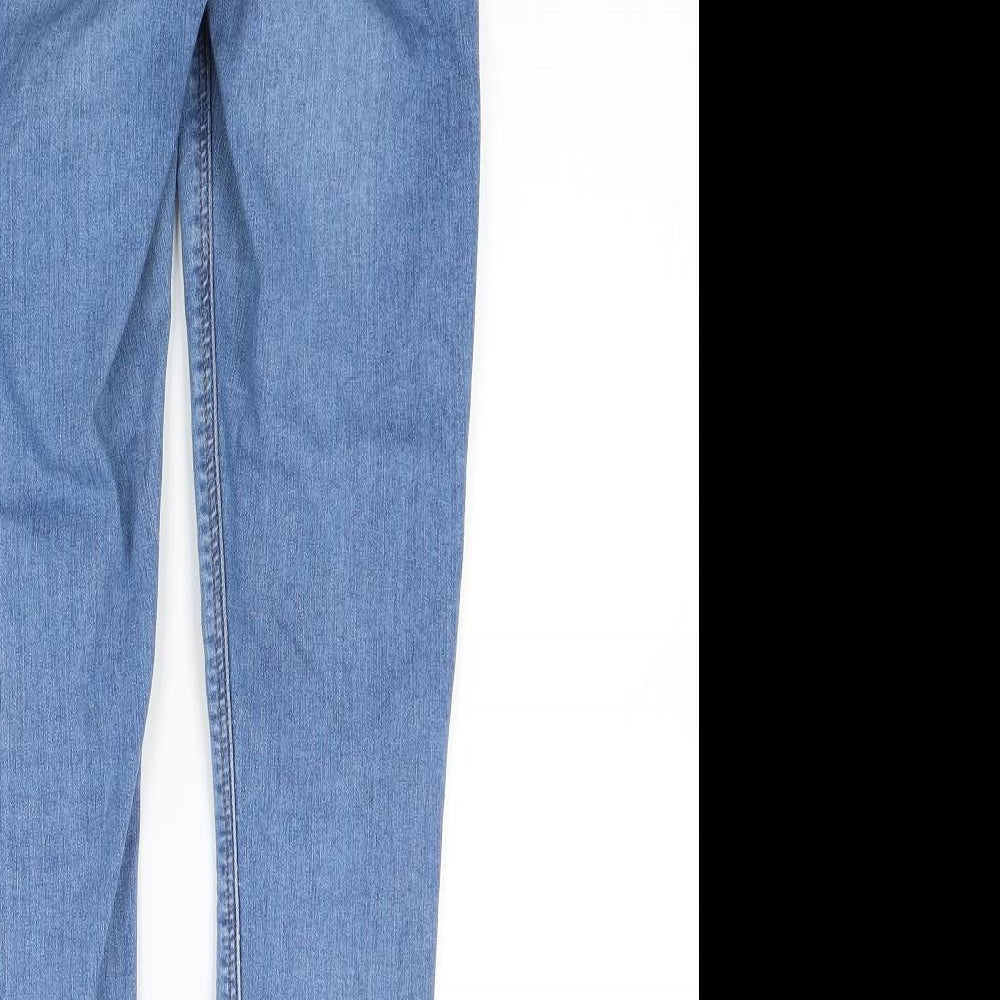 Topshop Womens Blue Denim Mom Jeans Size XS L23 in