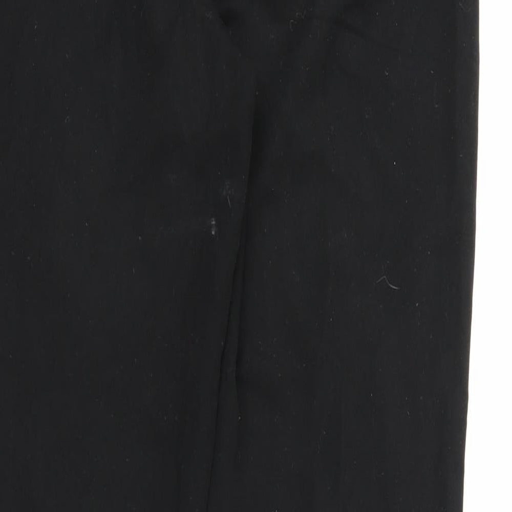 Papaya Womens Black Trousers Size 12 L28 in