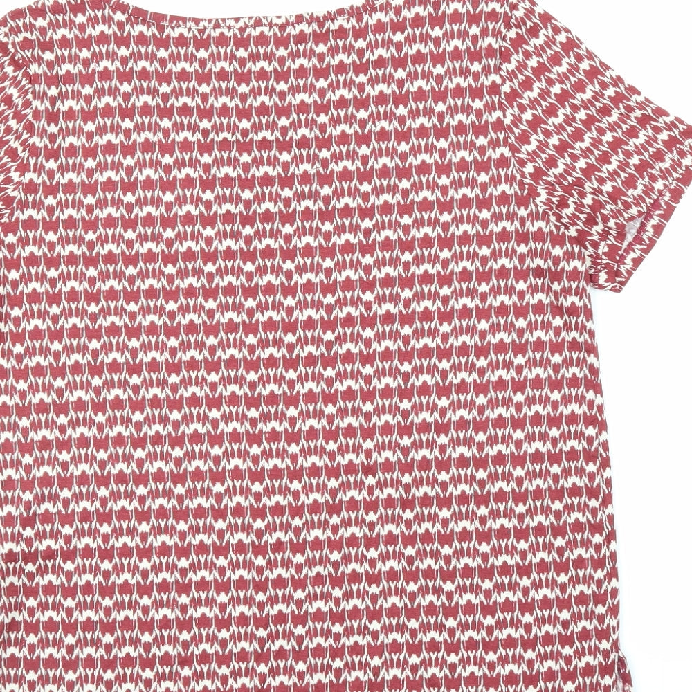 Principles Womens Red Basic T-Shirt Size 14