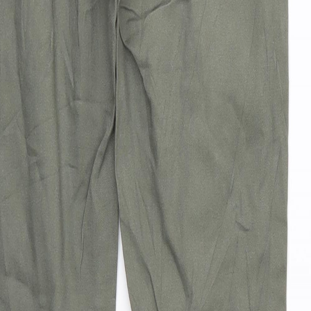 H&M Womens Green Trousers Size 8 L30 in