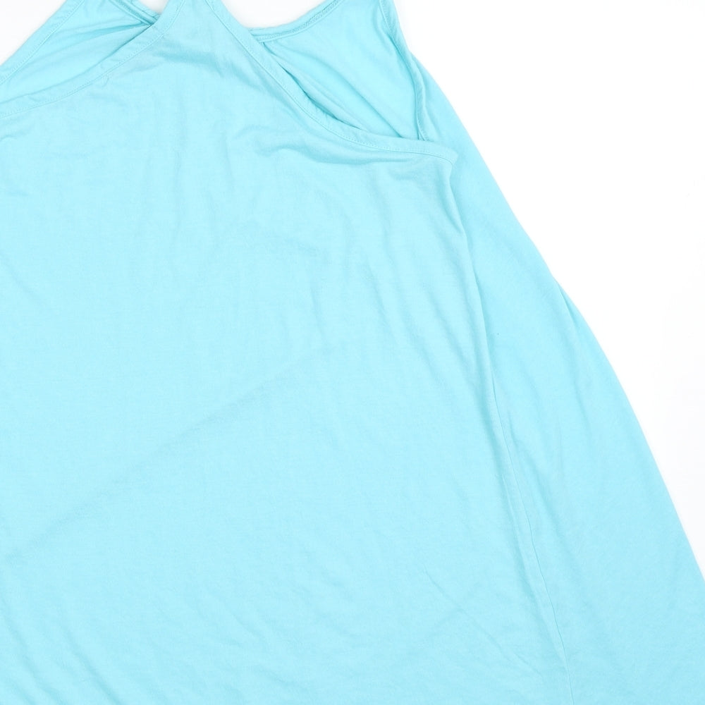 Studio Womens Blue Basic Tank Size 16