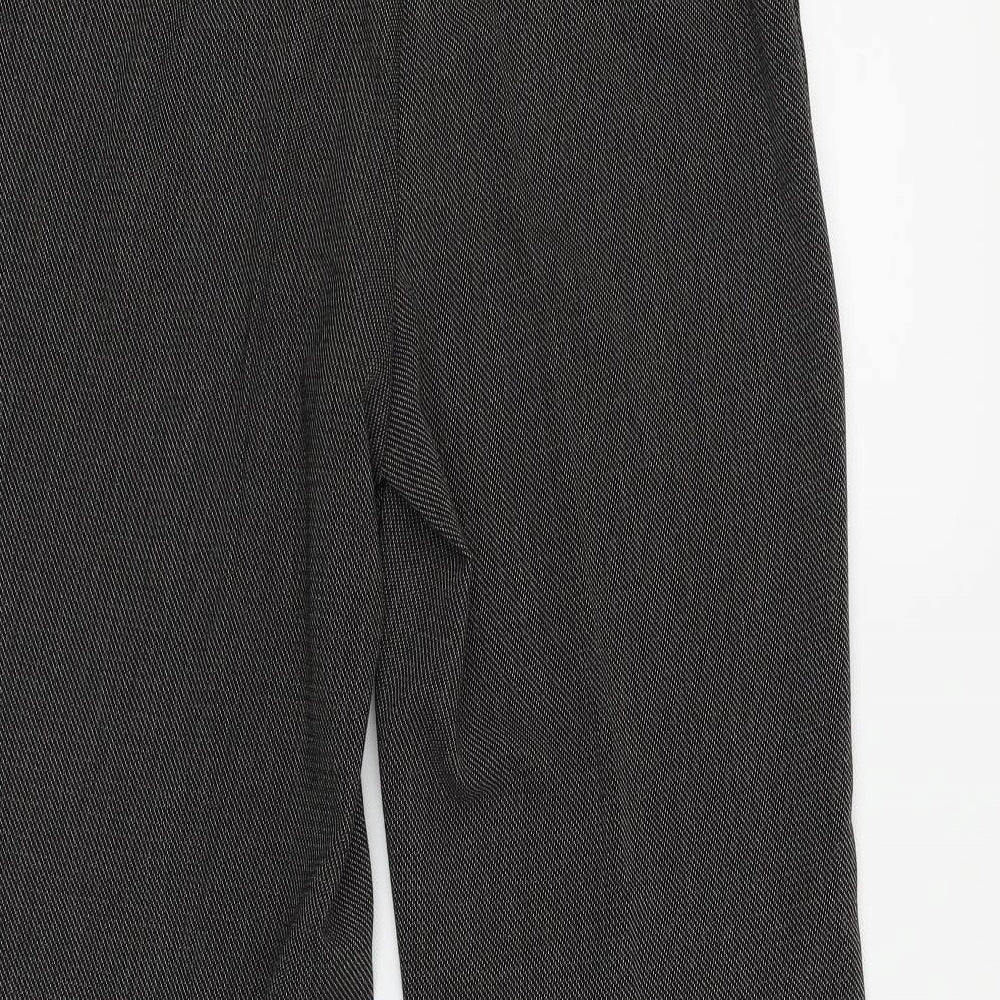Marks and Spencer Womens Grey Trousers Size 14 L28 in