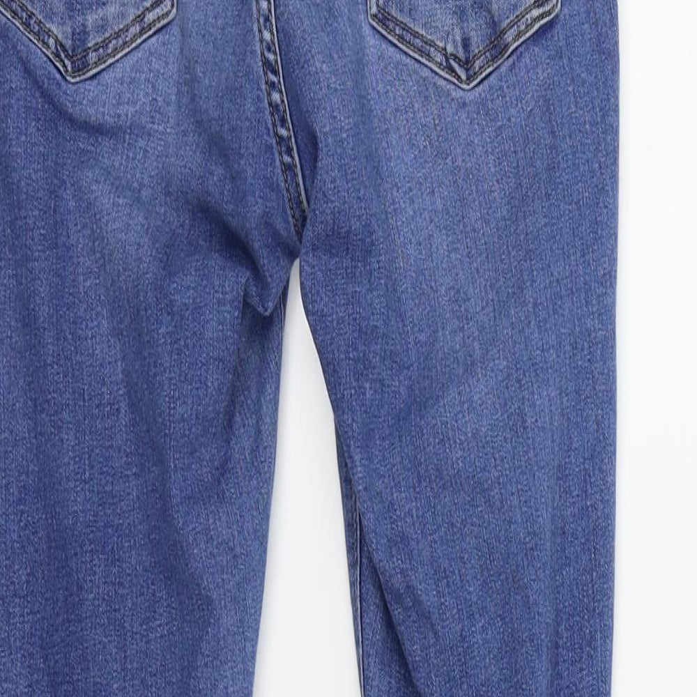 Topshop Girls Blue Straight Jeans Size S