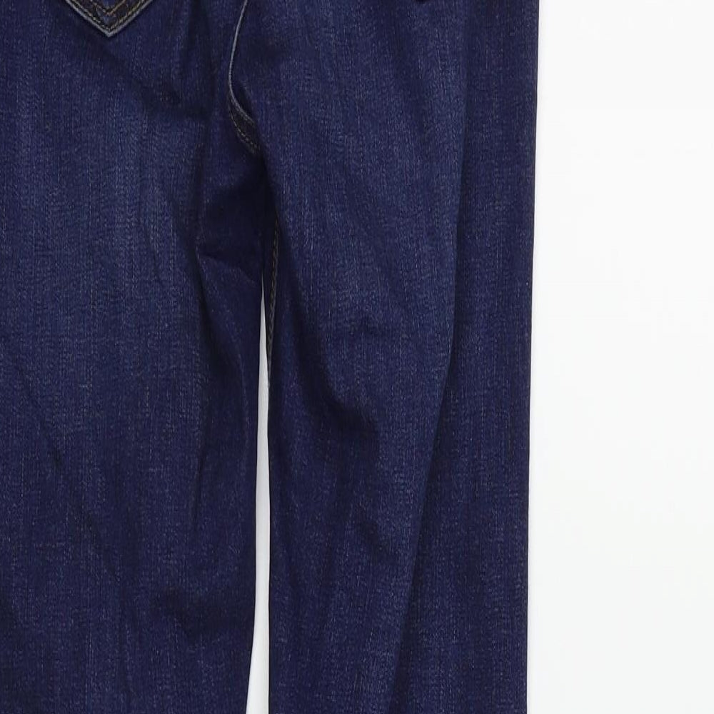 Topshop Girls Blue Straight Jeans Size S