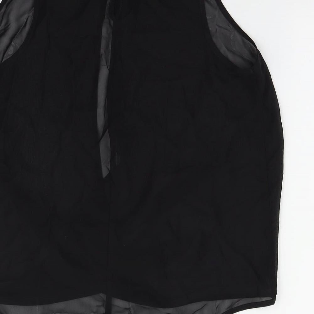 Internacionale Womens Black Basic T-Shirt Size 8