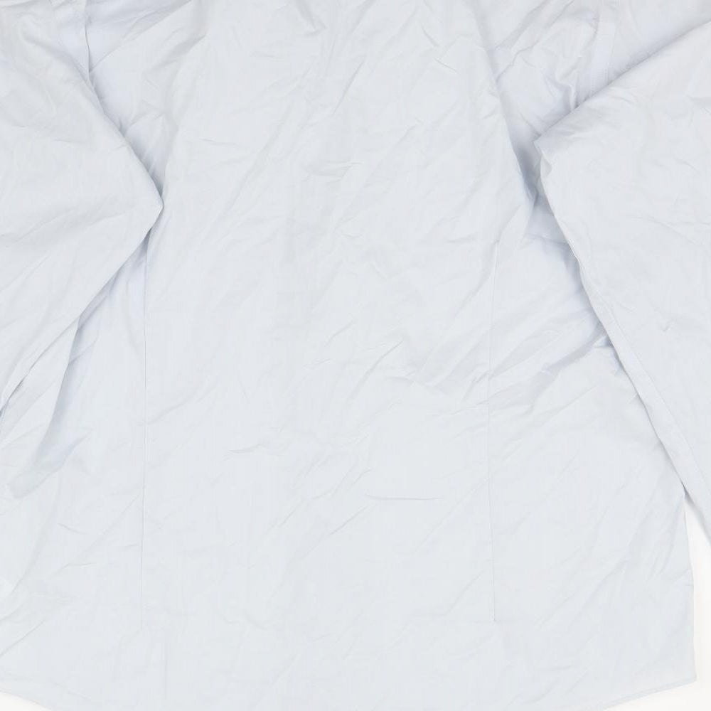 Taylor & Wright Womens Blue Basic Button-Up Size M
