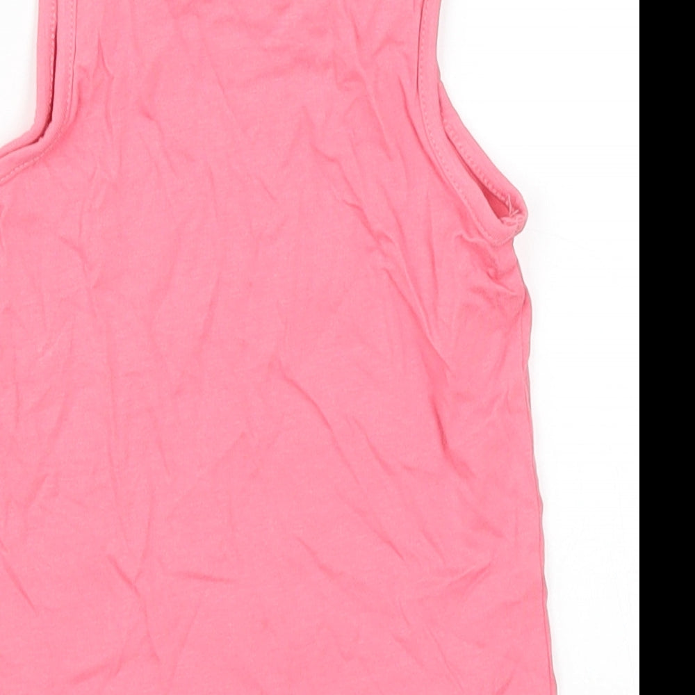 Nutmeg Girls Pink Basic Tank Size 2-3 Years
