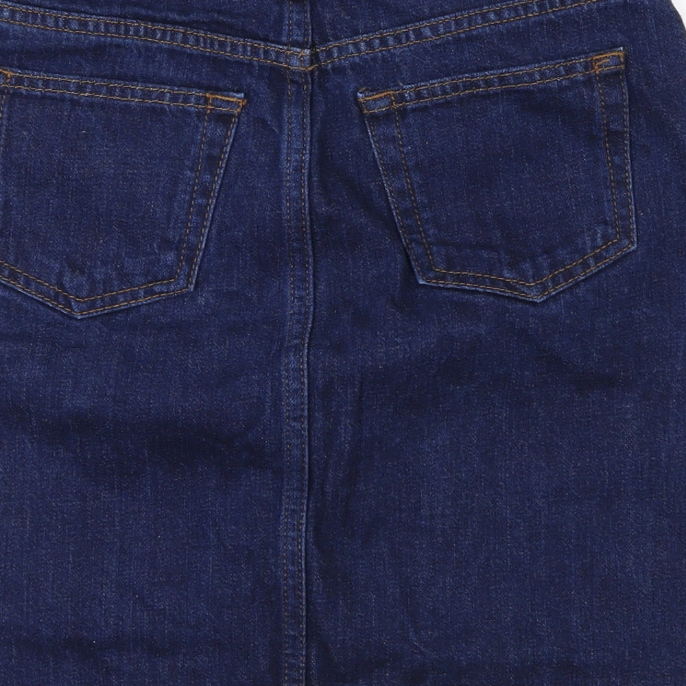 Topshop Womens Blue Denim Straight & Pencil Set Size 26 in