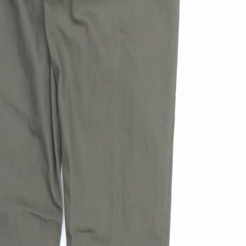 H&M Womens Green Denim Skinny Jeans Size 10 L30 in