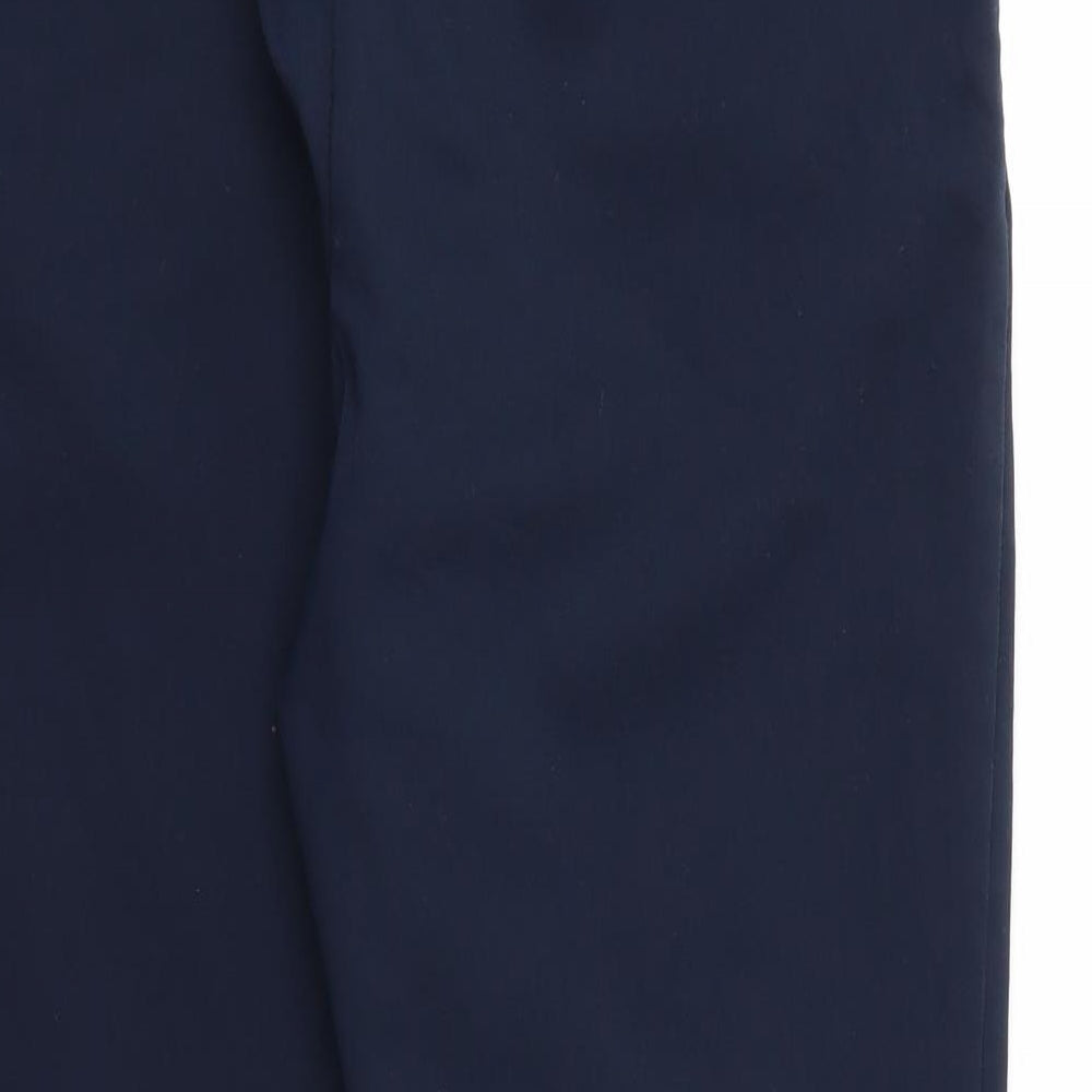 H&M Womens Blue Rayon Dress Pants Trousers Size 14 L24 in