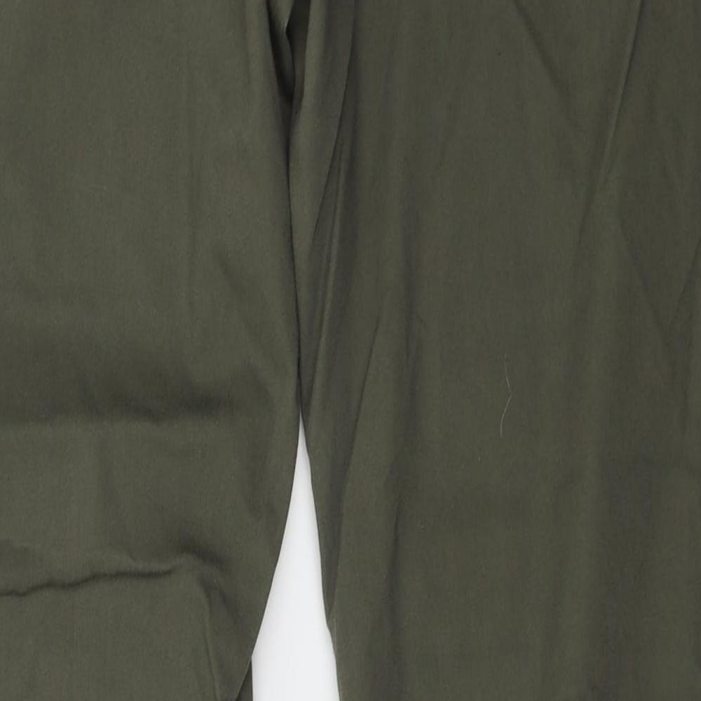 H&M Womens Green Trousers Size 34 in L28 in