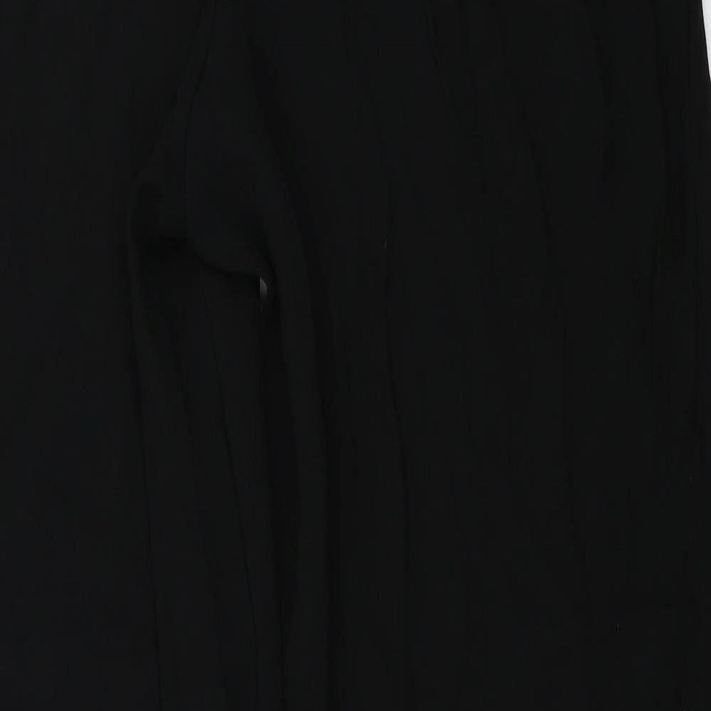 Wallis Womens Black Trousers Size 12 L27 in