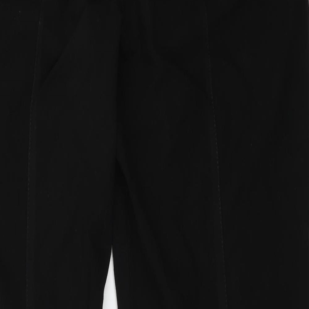 WOW Womens Black Trousers Size 14 L22 in