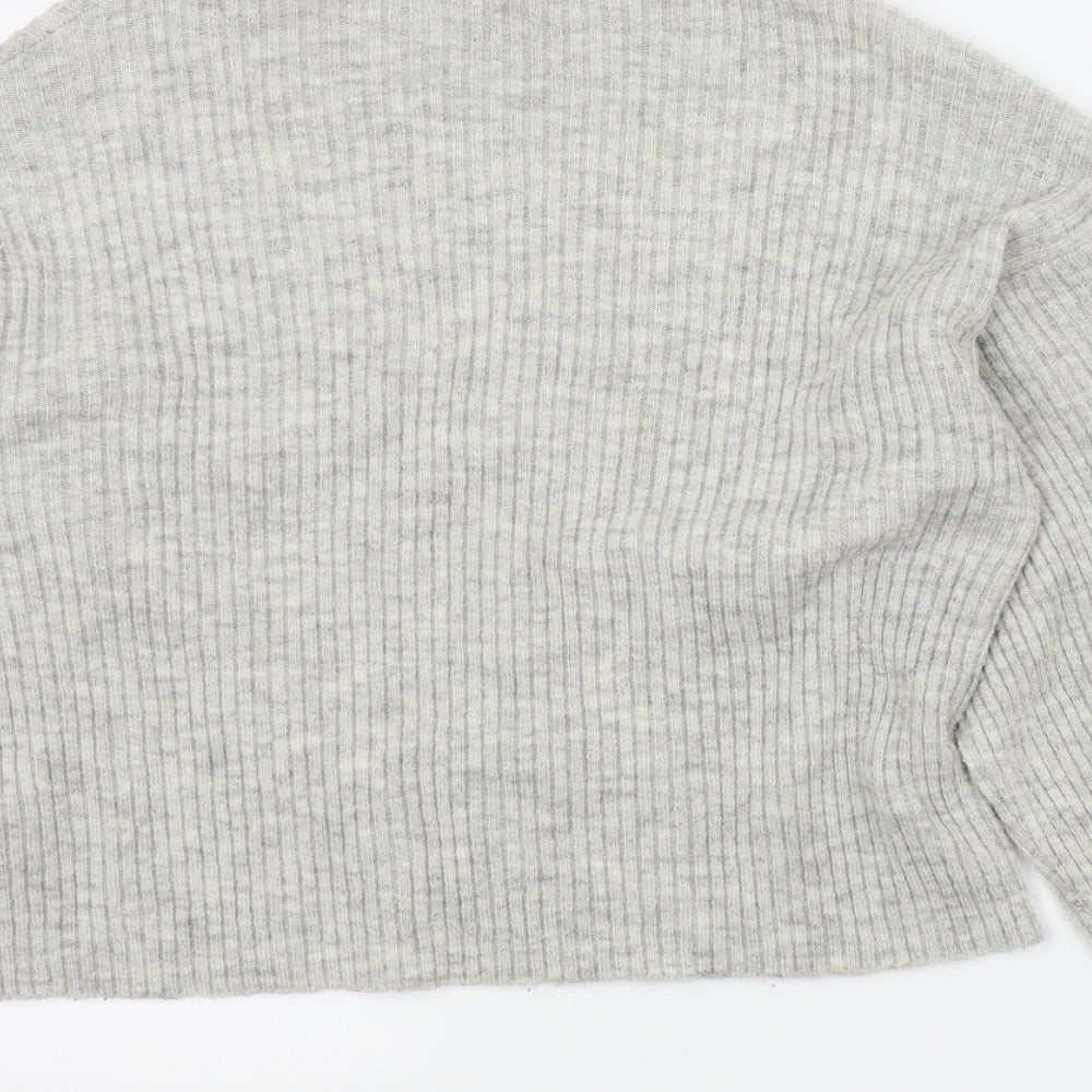 New Look Womens Grey Pullover Jumper Size S