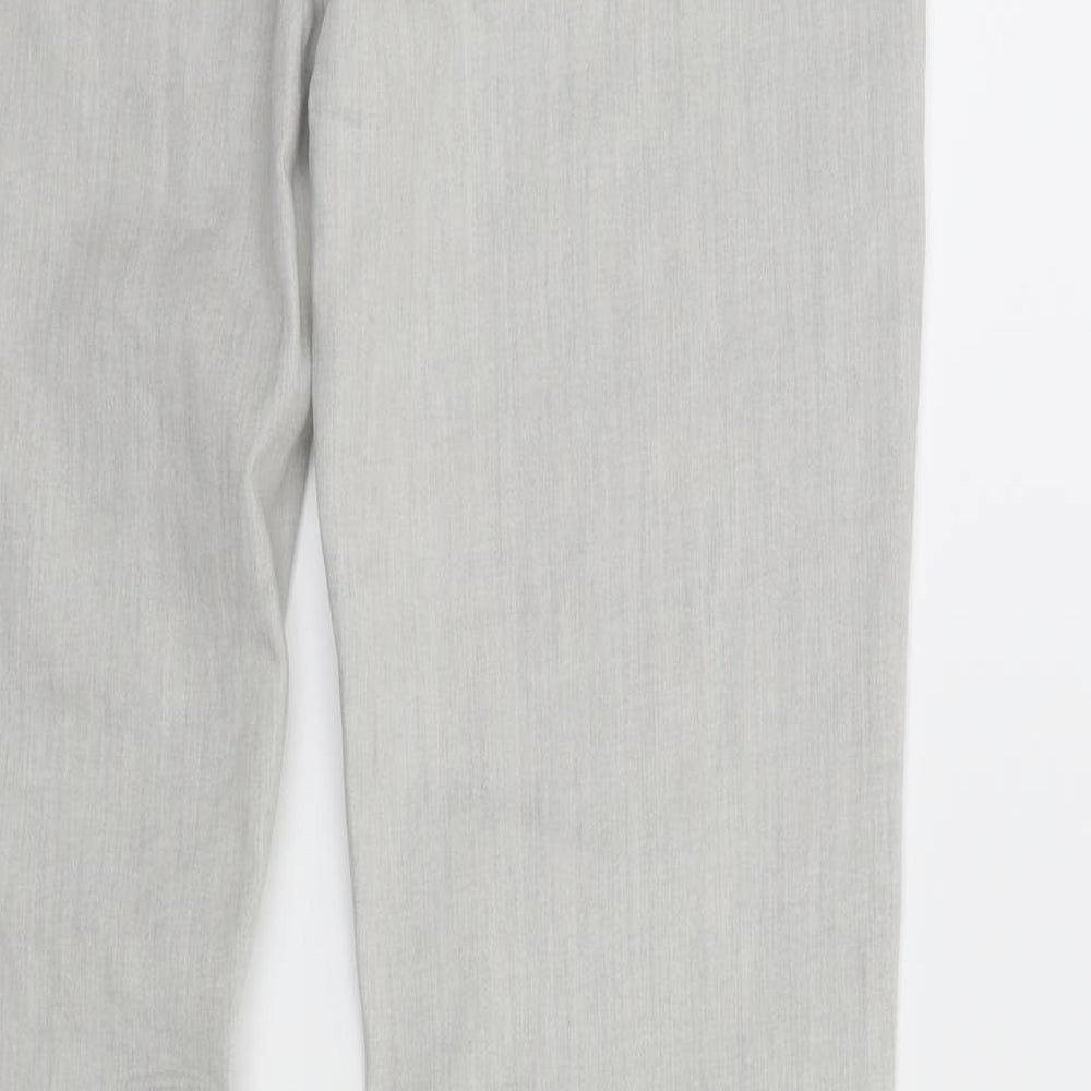 Denim & Co. Womens Grey Denim Skinny Jeans Size 12 L30 in