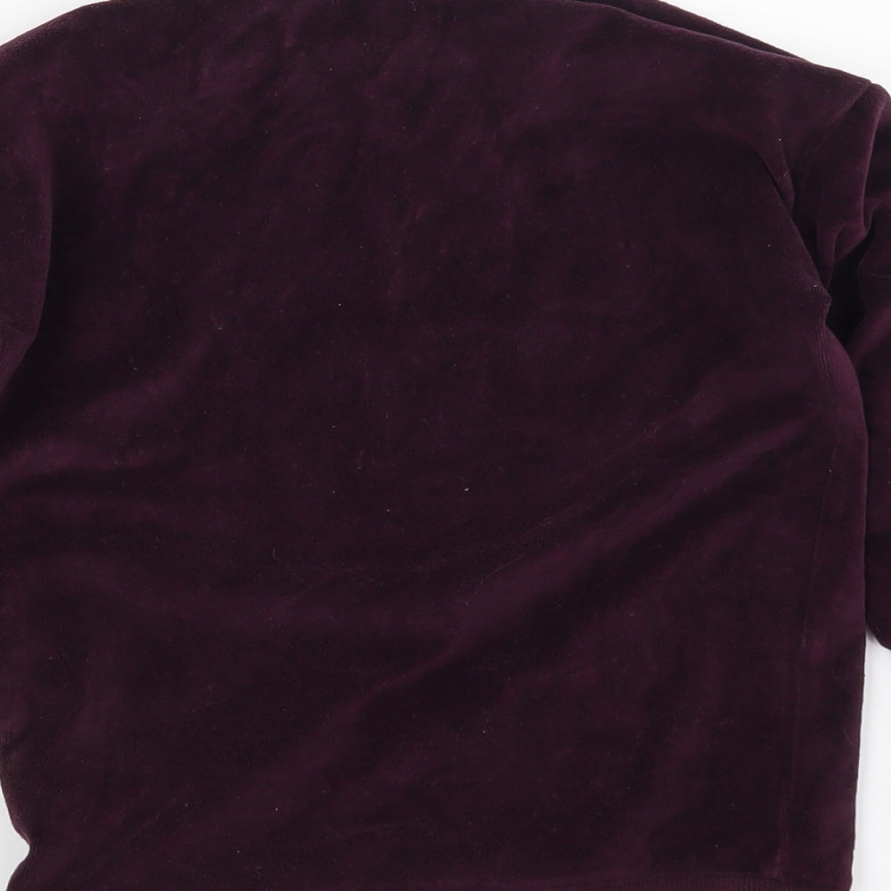 NEXT Girls Purple Pullover Sweatshirt Size 6 Years - Robot