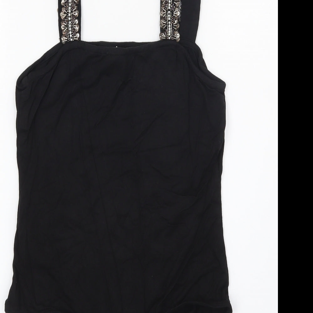 ASOS Womens Black Basic Blouse Size 8