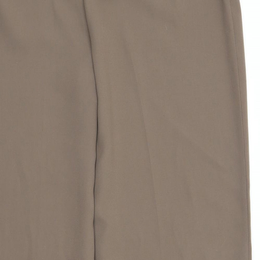 Papaya Womens Brown Trousers Size 18 L30 in