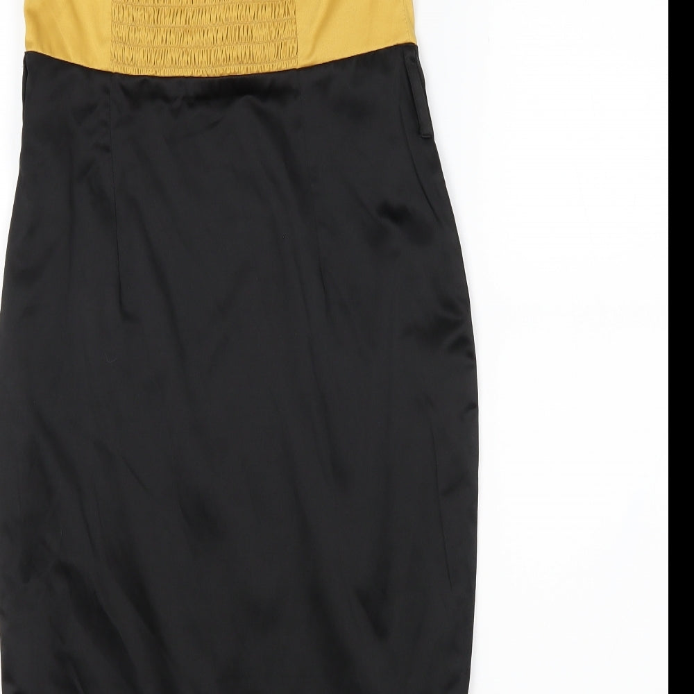 Goddess Womens Black Bodycon Size 10