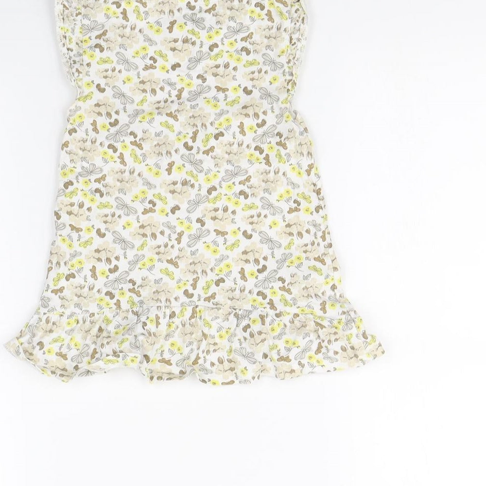 TU Girls White Floral Fit & Flare Size 3 Years