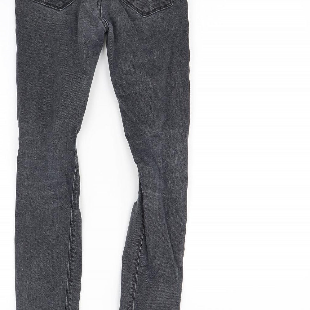 ASOS Womens Black Straight Jeans Size 28 in L30 in