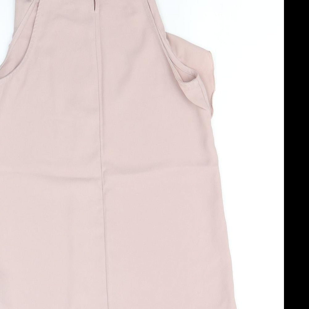 New Look Womens Pink Basic Tank Size 8