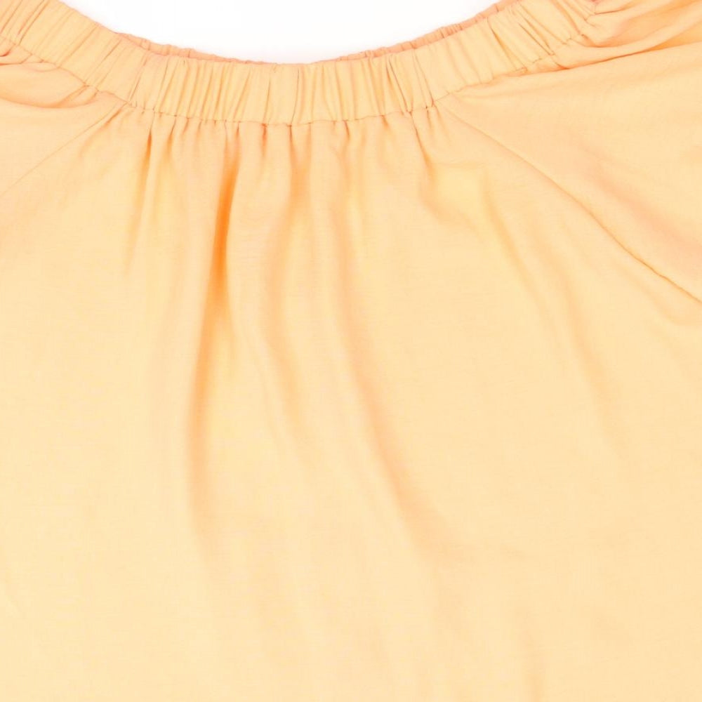 F&F Womens Orange Basic Blouse Size 12