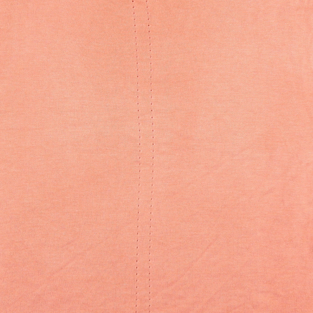 NEXT Womens Orange Knit Pullover Jumper Size 14