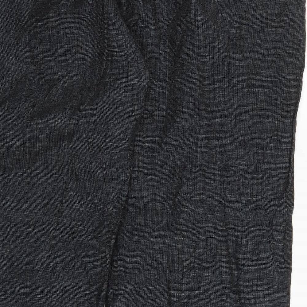 Marks and Spencer Womens Black Trousers Size 14 L26 in