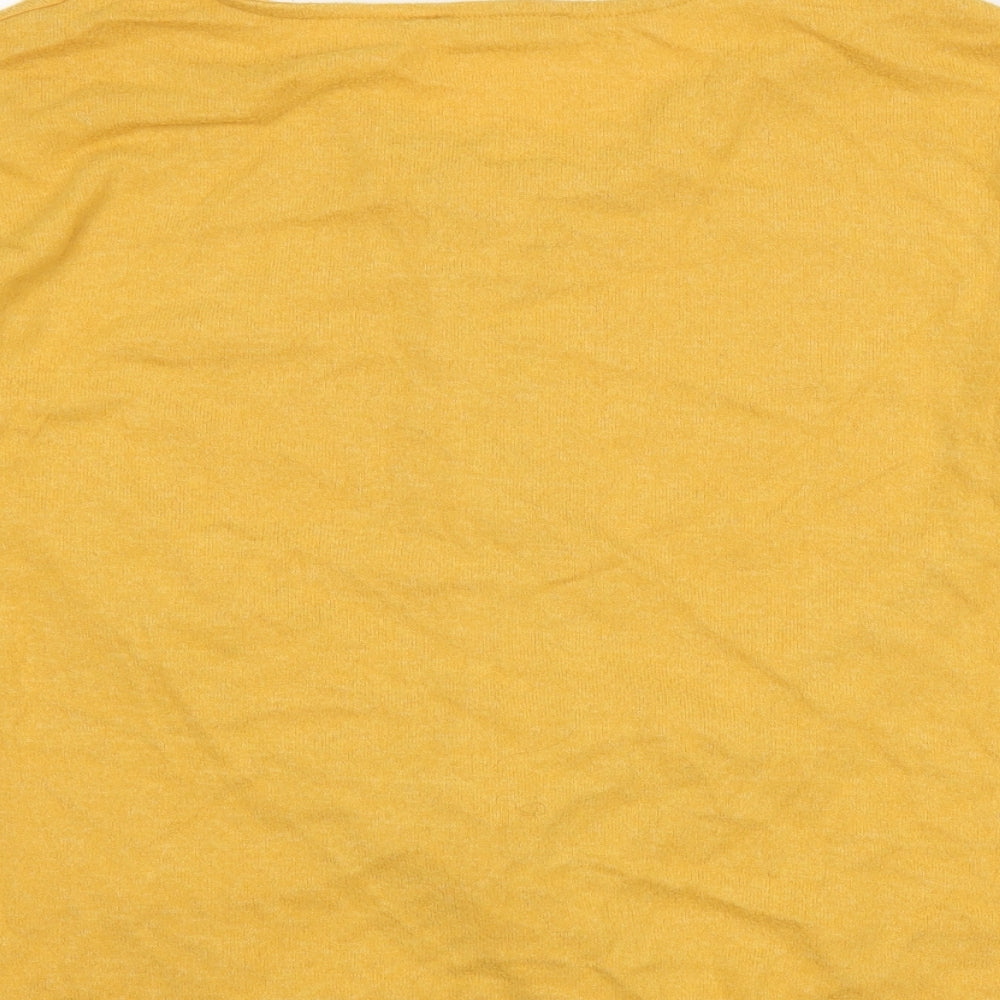 George Womens Yellow Pullover Jumper Size 12 - Twist Front