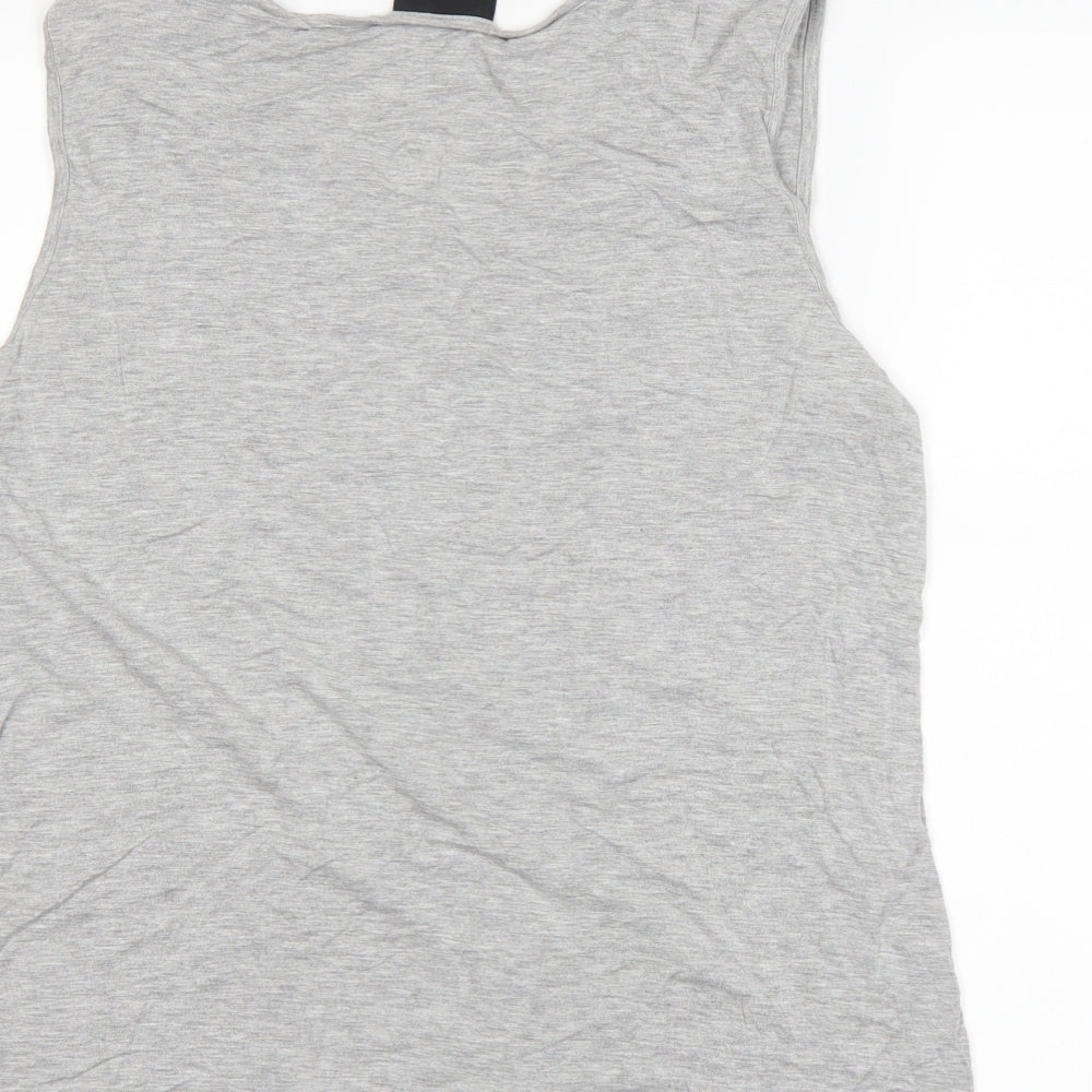 Antthony Womens Grey Basic Tank Size L