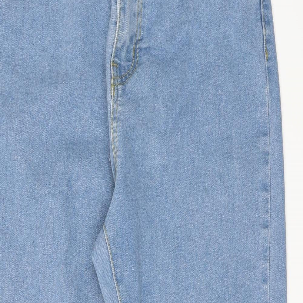 I SAW IT FIRST Womens Black Denim Cropped Jeans Size 12 L27 in - Frayed Hem