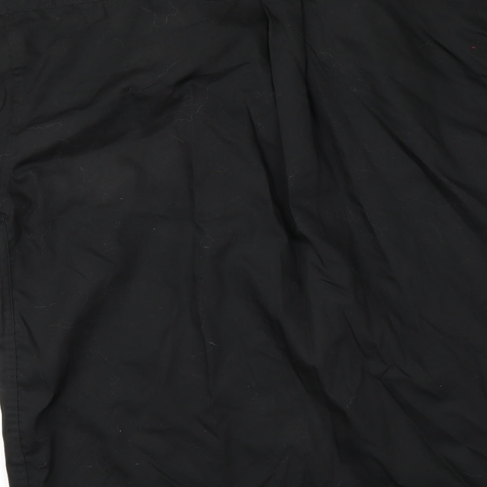 Kustom Kit Mens Black Button-Up Size 16
