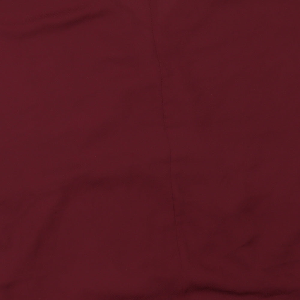 Papaya Womens Red Tunic Blouse Size 10 - COLD SHOULDER
