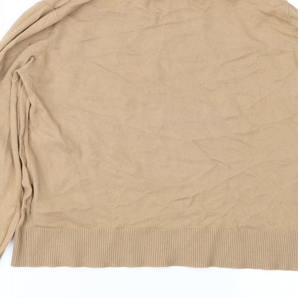 Topshop Womens Brown Knit Pullover Jumper Size 8