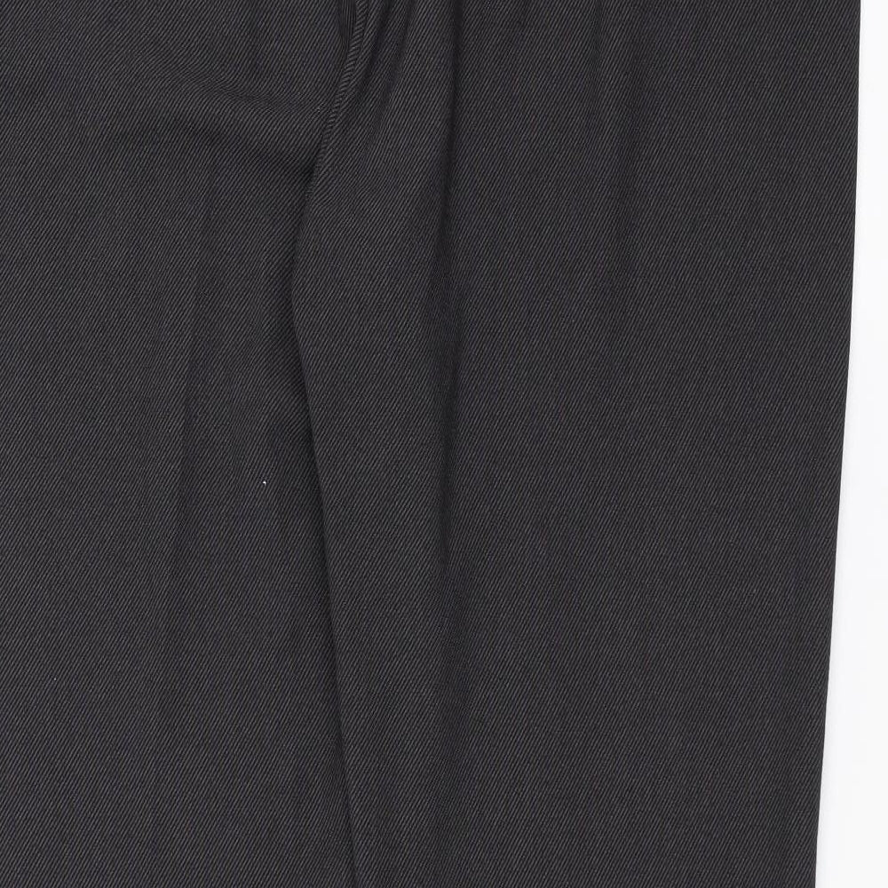 Marks and Spencer Womens Grey Striped Trousers Size 22 L30 in