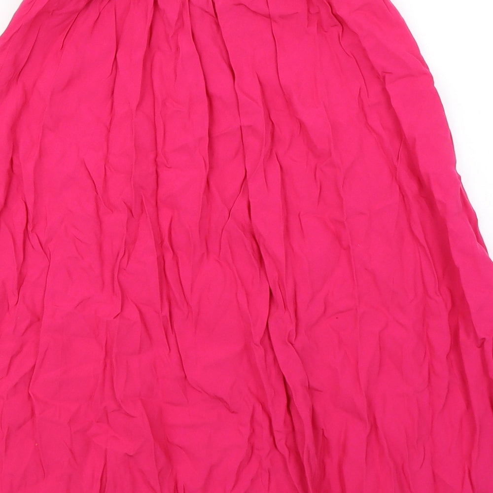 Geri by Next Womens Pink Flare Skirt Size 6
