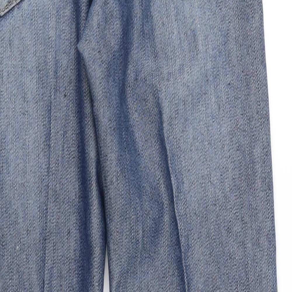 LR Scoop Womens Blue Denim Straight Jeans Size 10 L25 in